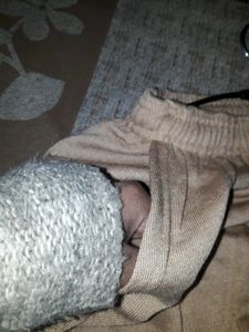 Nude Trouser Winter Pocket With Buttons