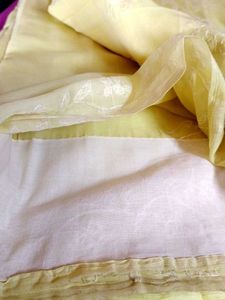 Embroidered Yellow Fabric