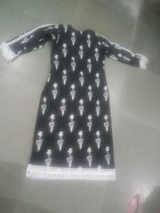 Black &amp; White Kurta Set 3