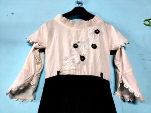 Elegant Contrast Dress