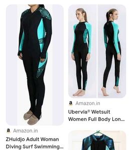 Woman Diving Surf Swimming Suit