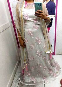 Floral Embroidered Fabric