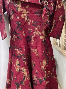 Floral Maroon Dress