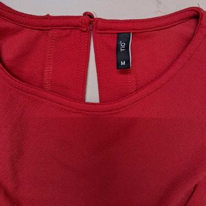 Red Fit &amp; Flare Dress