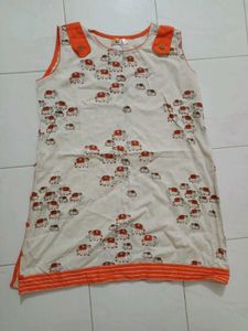 Elephant Print Sleeveless Dress