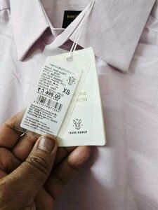NEW Rare Rabbit Satin Stretch Plain Shirt