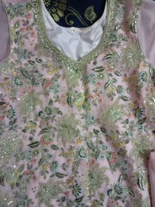 Elegant Pink Embroidered Shalwar Kameez Suit