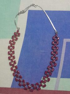 Elegant Ruby Necklace Set