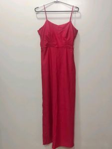 Red party wear gown