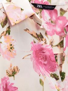 Zara Floral Print Blouse
