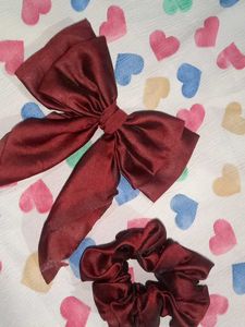 Hair Bow And Scrunchie