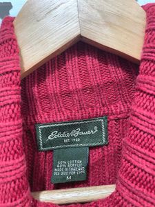 Imported Cozy Red Turtleneck Sweater A