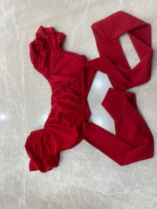 Red Crop Top