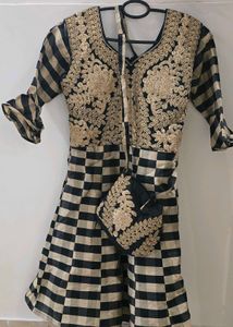 Elegant Embroidered Ethnic Gown