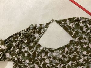 Green Floral Kurti