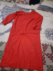 Beautiful 😍 Red ♥️ Kurta