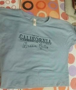 Grey Crop Tshirt