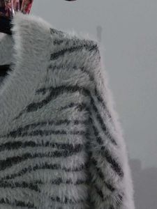 Striped Fuzzy Sweater