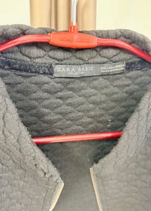 Zara Black Bomber Jacket