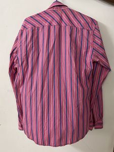 Rose And Blue Striped Shirt