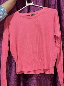 Pink Long Sleeve Top