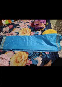 Woman Silk saree with stitched blouse