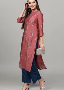 Elegant Printed Kurti with Palazzo Pants