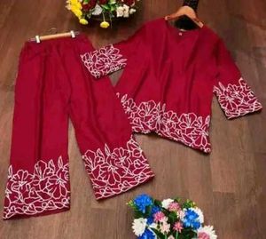 Elegant Maroon Kurta Set