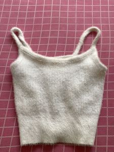 Y2K aesthetic comfy fur top