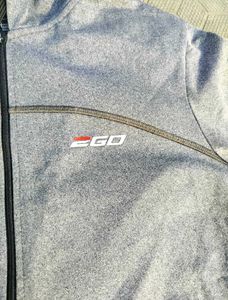 🦑2GO Grey Zip-Up Hoodie