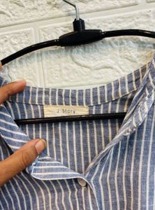 Italy imported Striped Button-Down Shirt