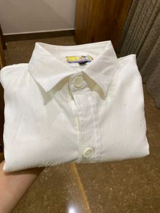 NORMAL WHITE SHIRT WITH VERSACE PRINTING XL SIZE