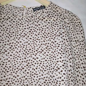 SHEIN Love Print Blouse - Size M