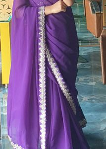 Elegant Purple Saree