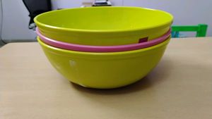 3 Plastic Bowls- 2 Ltrs