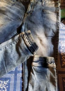 Light Wash Denim Joggers