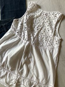 Crochet White Tank🧊