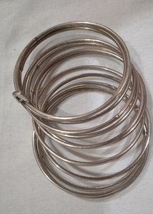 Girl used Frock With Bangle And Earrings