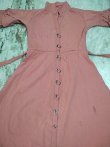 Pink Shirt Dress