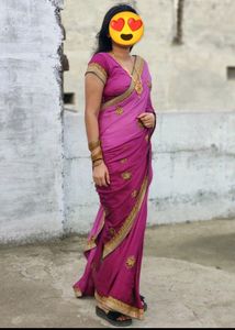 Sale✨Double Shaded Saree With Blouse