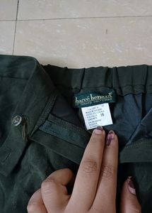 Dark Olive Velvet Pants