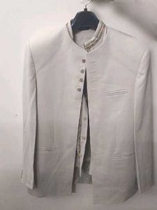 Elegant Cream Men's Ethnic Italian 3 Piece Suit