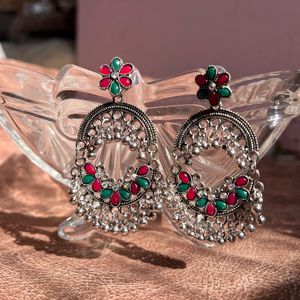 Boho Chic Silver Earrings