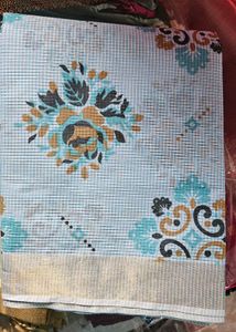 Floral Pure Cotton Saree