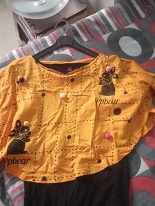 Cute Graphic Print Top