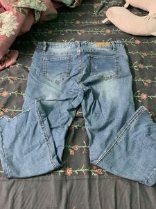 Ripped Flare Jeans
