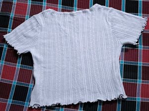 Cute Ruffle Trim Cardigan