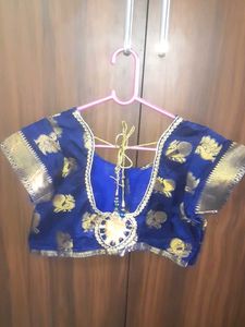 Blue &amp; Gold Blouse