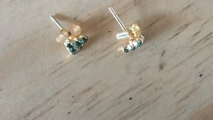 Light Blue Triangle stud Earring