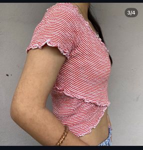 Striped Crop Top